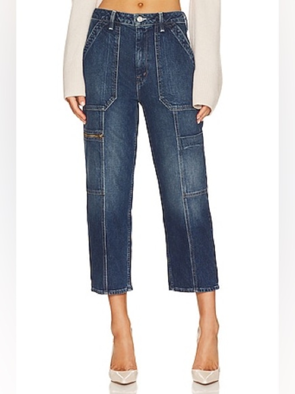 MOTHER Superior Private Zip Pocket Ankle in Mile High